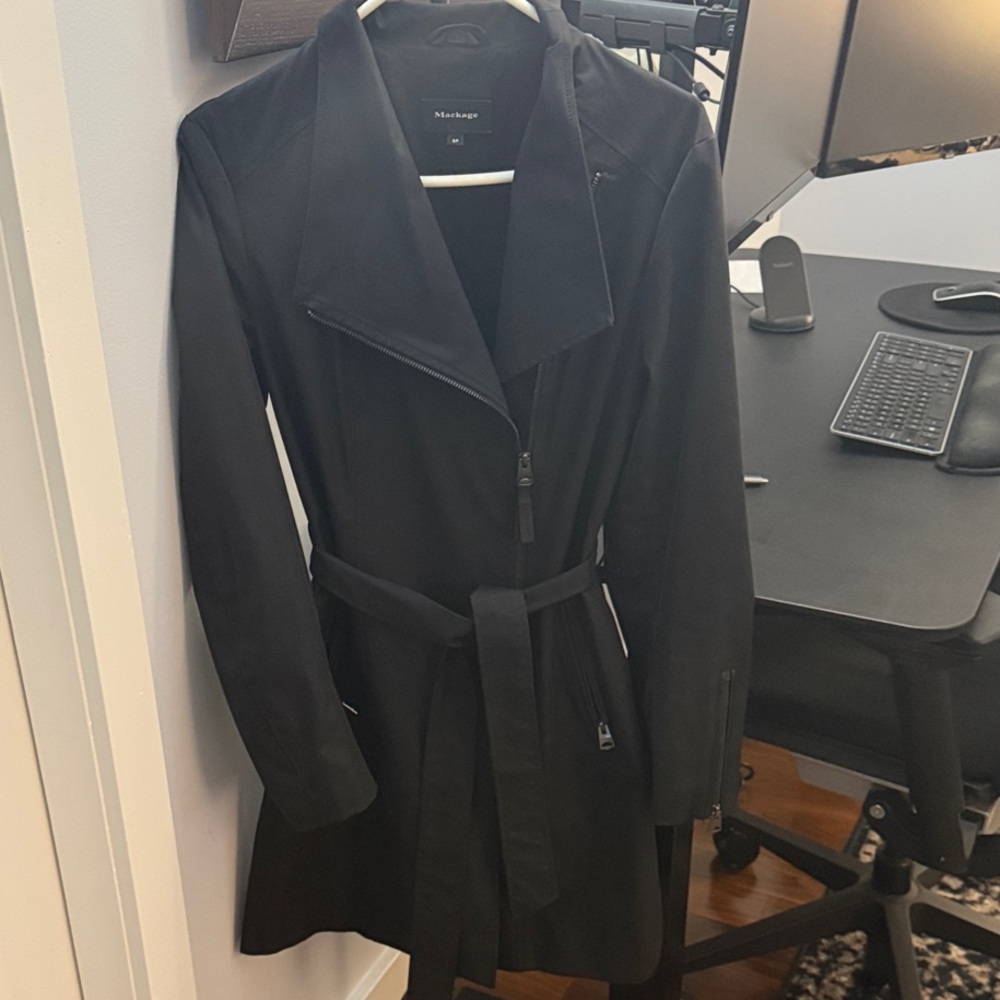 Mackage Black Trench Coat for Women